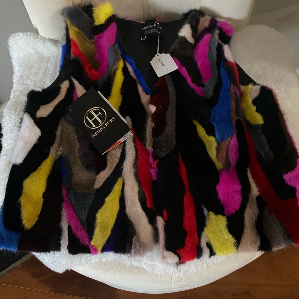 Mink fur vest